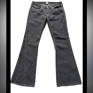 True Religion Black Wide Leg Pants